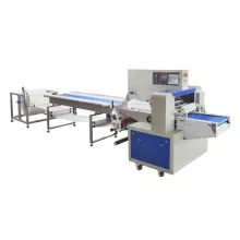 Автоматическая горизонтальная упаковочная машина HUALIAN DXDZ-600XD под ВПП (3 servo, трансп. попереч. запайки) - 1