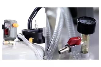 Установка для слива и откачки масла/антифриза KraftWell KRW1832.80L - 6