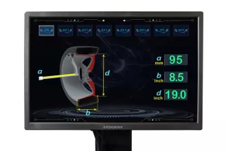 Станок балансировочный ROSSVIK VT-63, 220В (LCD, лазер, эл. линейка, УЗ) RAL7016 СЕРЫЙ - 8