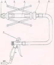 Устройство для покраски труб изнутри AktiSpray NKP-1 - 3