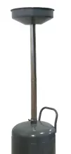 Установка для слива масла/антифриза KraftWell KRW1830.80L с круглой подъемной ванной, мобильная, объем 80 л - 2