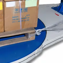 Паллетоупаковщик HUALIAN HL-1650FP с E-платформой NEW (с моторизированной кареткой, с прижимом) - 8