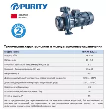 Насосный агрегат моноблочный фланцевый PURITY PSTC 40-125/11 (N) - 2
