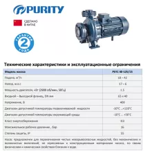 Насосный агрегат моноблочный фланцевый PURITY PSTC 40-125/15 (N) - 2