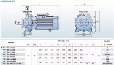 Насосный агрегат моноблочный фланцевый PURITY PSTC 50-125/22 (N) - 4