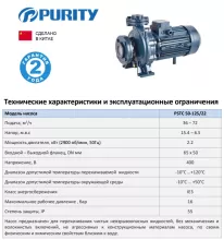 Насосный агрегат моноблочный фланцевый PURITY PSTC 50-125/22 (N) - 2