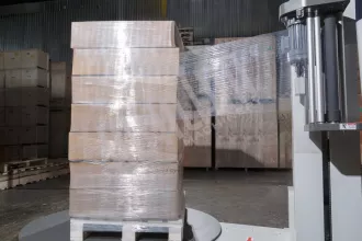 Паллетоупаковщик HUALIAN HL-1500 (Economical) (с моторизированной кареткой, с престрейчем) - 13