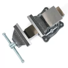 Тиски слесарные KraftWell KRW0100 вращающиеся 100 мм - 4