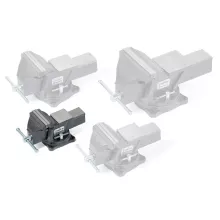 Тиски слесарные KraftWell KRW0100 вращающиеся 100 мм - 5