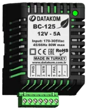 Зарядное устройство Datakom BC-125 (12В, 5А, 220-240В, на дин-рейку) - 1