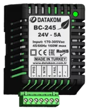 Зарядное устройство Datakom BC-245 (24В, 5А, 220-240В, на дин-рейку) - 1