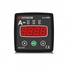 Щитовой измерительный прибор Datakom DA-0103 амперметр, 3-фазный, 72х72 - 1
