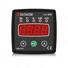 Щитовой измерительный прибор Datakom DM-0101 мультиметр, 1-фазный, 72х72 - 1
