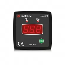 Щитовой измерительный прибор Datakom DVF-0101 вольтметр-частотомер, 1-фазный, 72x72 - 1