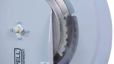 Катушка для вытяжного шланга KraftWell KRW-ER-102 102 мм - 6