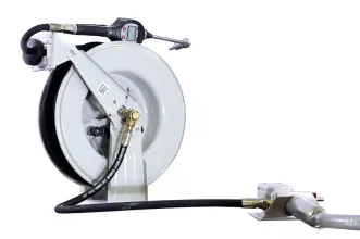 Насос для перекачки масла KraftWell KRW1742S настенный, с катушкой - 2