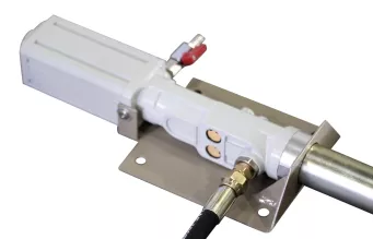 Насос для перекачки масла KraftWell KRW1742S настенный, с катушкой - 8
