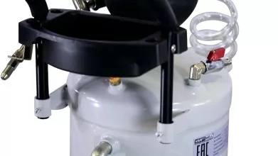 Нагнетатель масла KraftWell KRW1910N мобильный, с пневмоприводом - 4