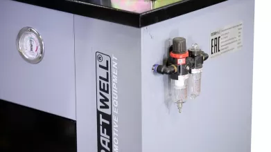 Станок для наклепки накладок на тормозные колодки (пневмо) KraftWell KRW300 - 6