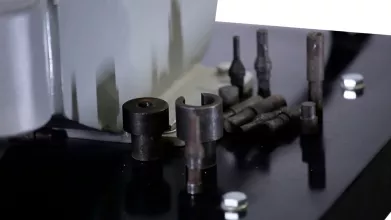 Станок для наклепки накладок на тормозные колодки (электро) KraftWell KRW300E - 12