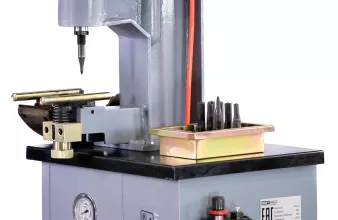 Станок для наклепки накладок на тормозные колодки (пневмо) KraftWell KRW300S - 10