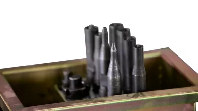 Станок для наклепки накладок на тормозные колодки (пневмо) KraftWell KRW300S - 11