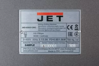 Широкоуниверсальный фрезерный станок JET JMD-939GV DRO - 12