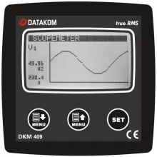 Анализатор сети Datakom DKM-409-S 96х96 мм, 2.9 LCD, 31 гармоника, DC - 1