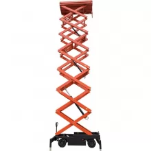 Подъемник ножничный GROST Tower 500-9 AC 220 с выдвижной платформой - 2
