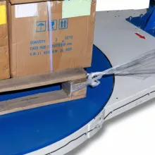 Паллетоупаковщик HUALIAN HL-1650F с E-платформой (с моторизированной кареткой, с престрейчем) - 5
