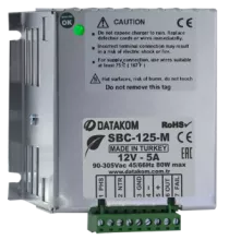 Зарядное устройство Datakom SBC-125-M (12В, 5А, 100-240В) - 1