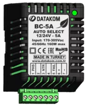 Зарядное устройство Datakom BC-5A (12В/24В, 5А, 220-240В, на дин-рейку) - 1